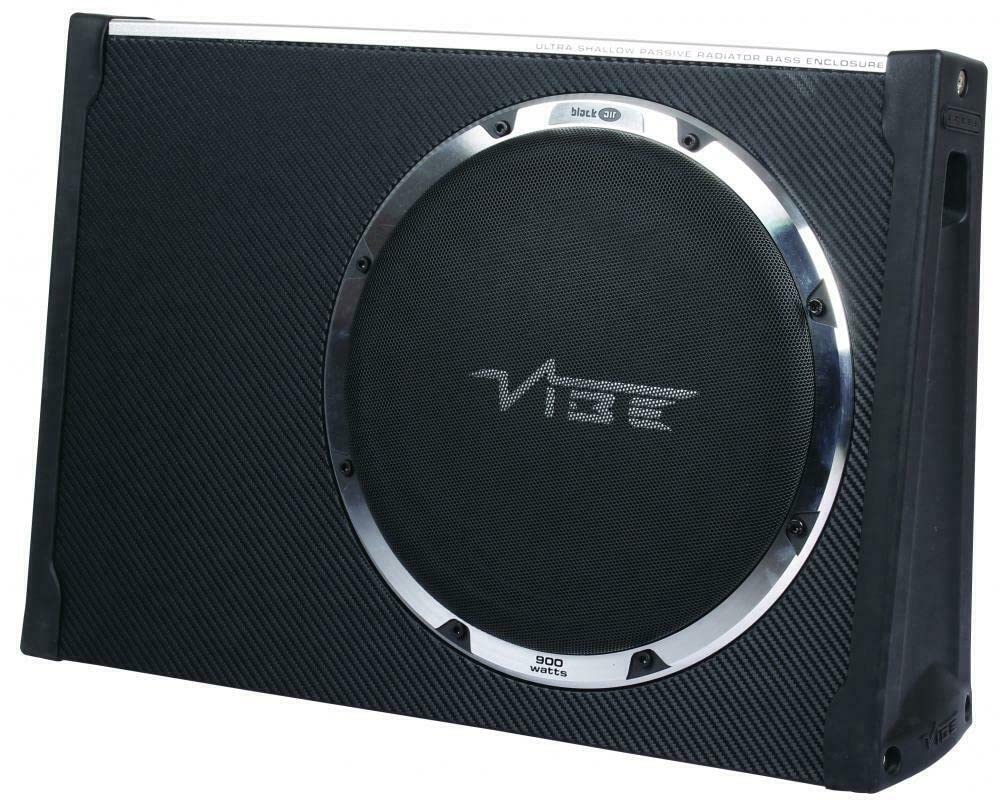 VIBE Subwoofer Enclosure 300W Black Air Compact Passive Bass BLACKAIRT12S