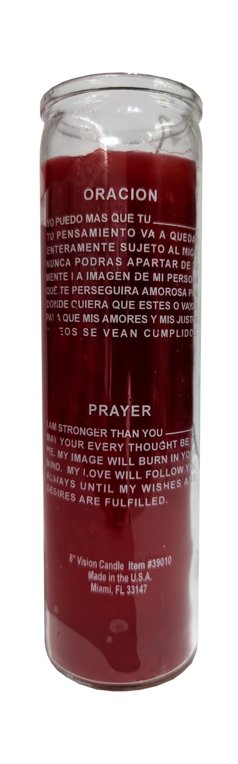 Generic I am Stronger Than You (Yo Puedo Mas Que Tu) Red Candle