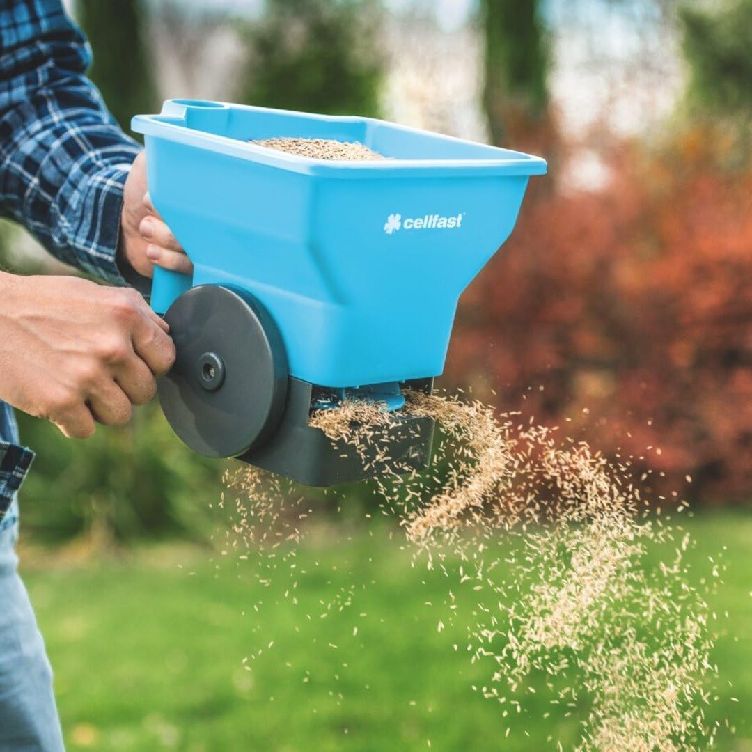 Cellfast Épandeur manuel pour sol, 3 litres, acier inoxydable