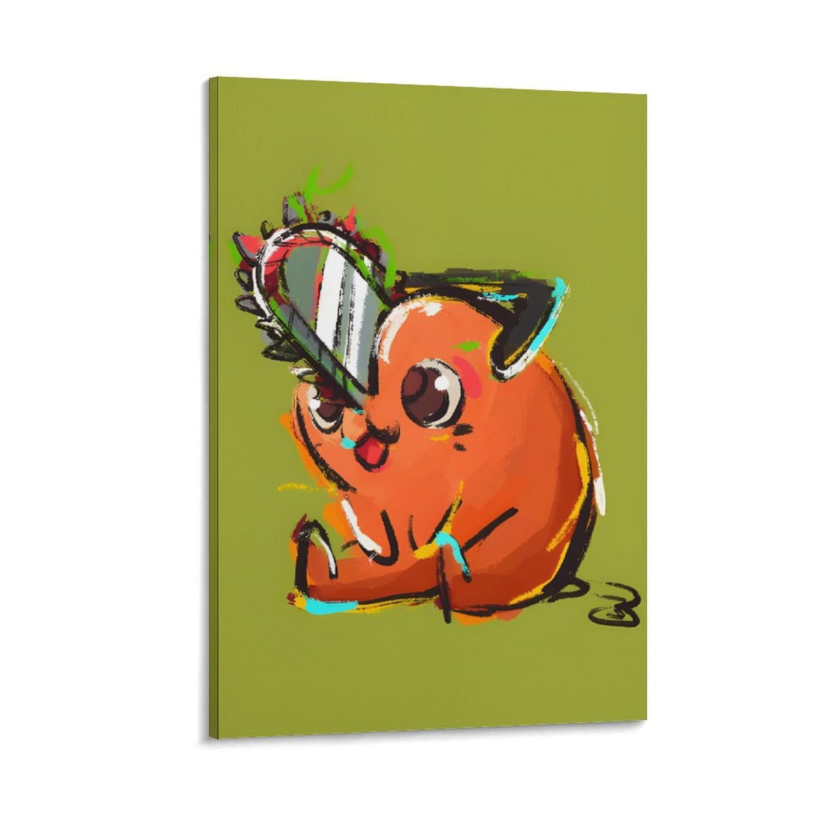 Wall Art Chainsaw Man Pochita Illustration Poster Interior