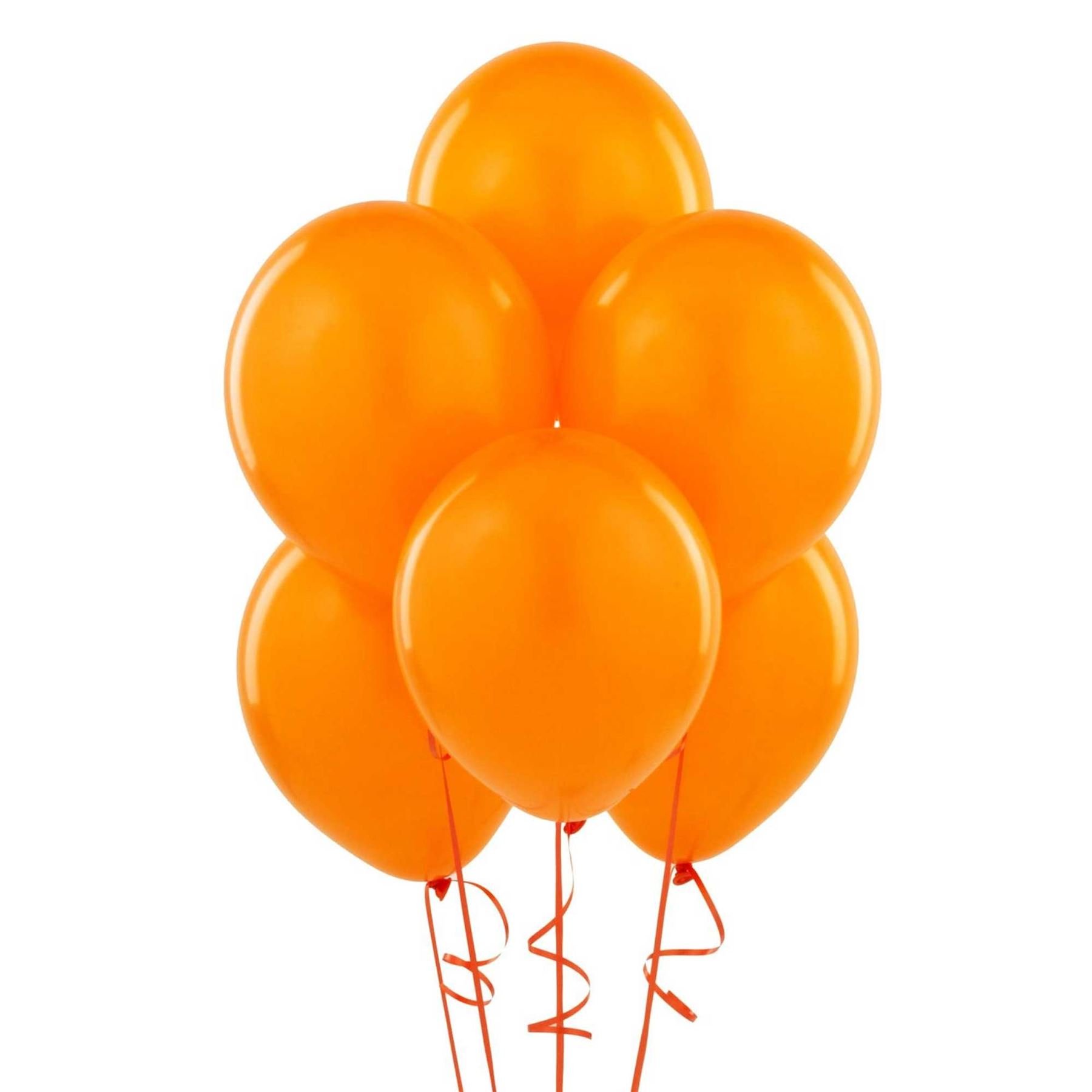 Orange Balloons 10 Pack, Large 12 Inch Thick Latex Biodegradable Helium Party Balloons for Birthday, Wedding, Baby Shower, Valentine's Day Events Decoration for Balloon Arch Garland