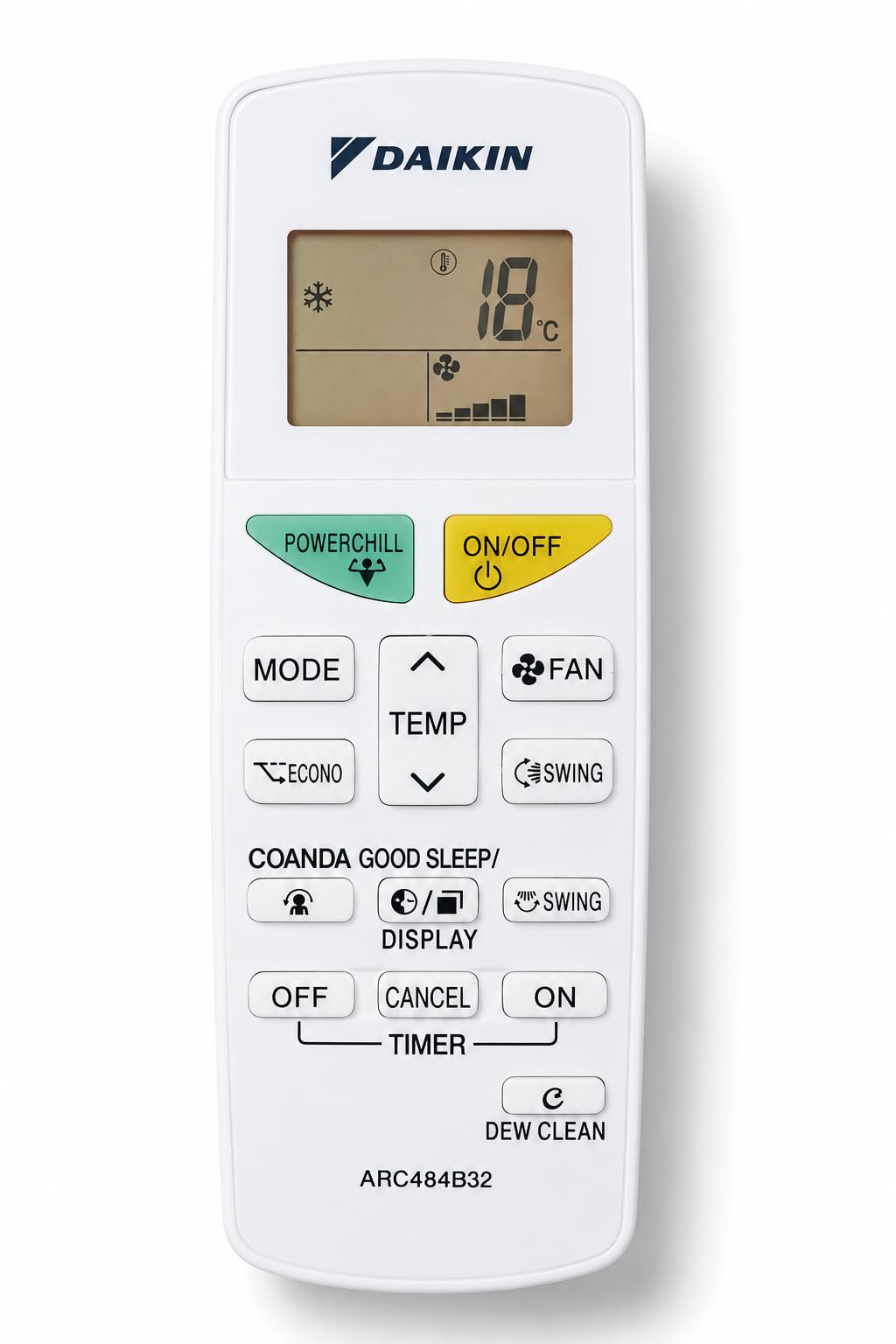 AC Remote Control Compatible with Daikin Split & Inverter Air Conditioner | (Original Remote) | All Functions Support (2 Year Warranty)-image-36