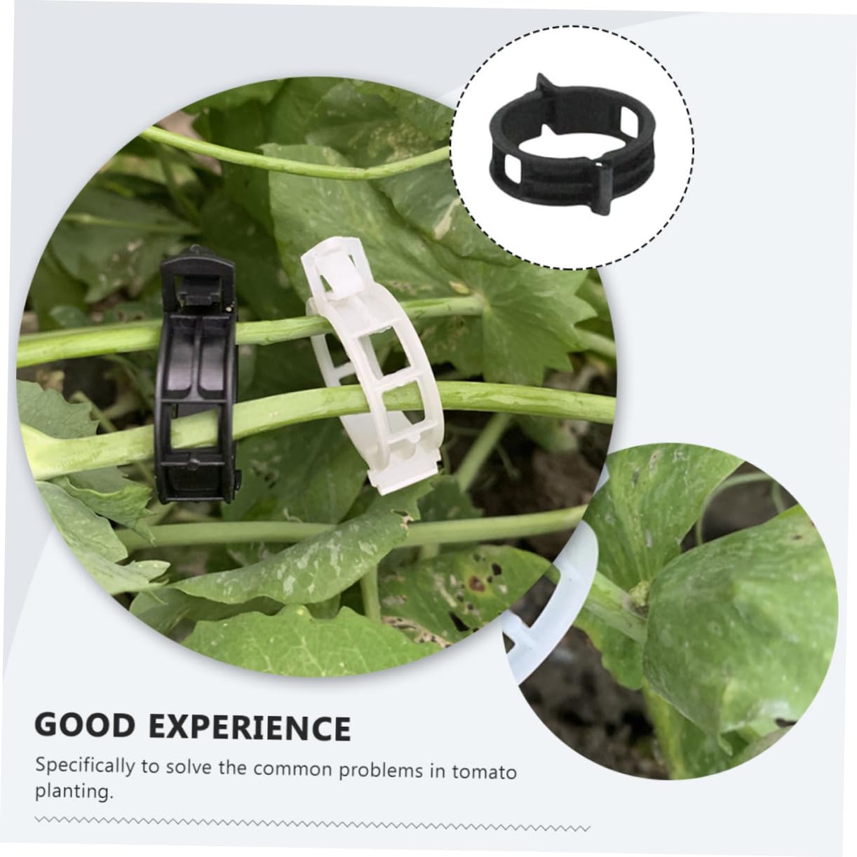 Mikikit 500stücke Pflanzenclips Für Tomaten Und Kletterpflanzen Wiederverwendbare Gartenclips Stabile Pflanzensicherung Für Blumen Und Gemüse