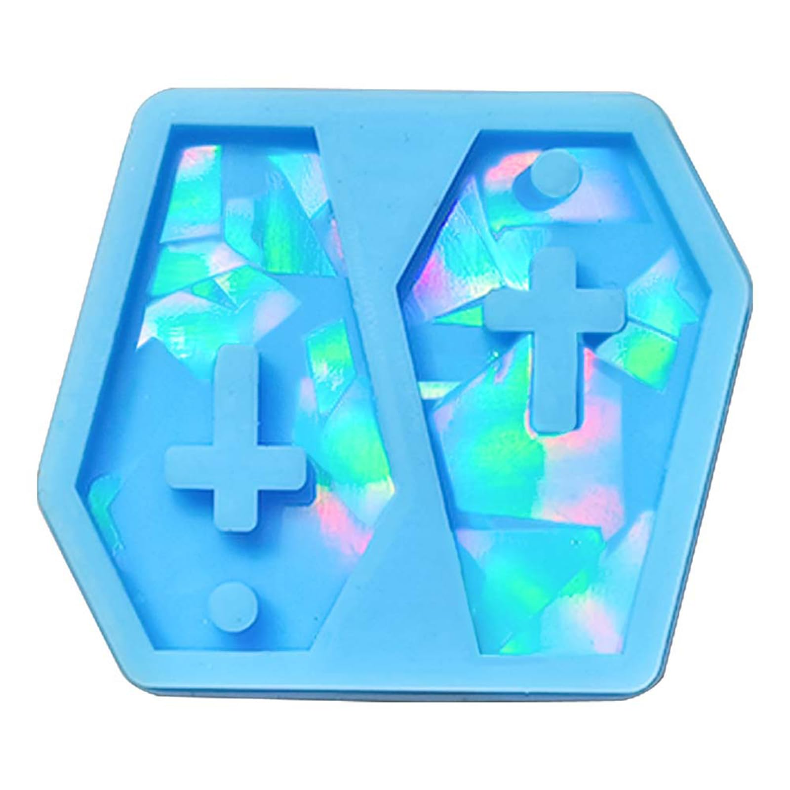 NEWFT Ear Earring Mold Hexagonal Keychain Pendant Silicone Craft Epoxy Resin Casting Supplies