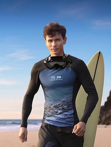 Miniatura 9 de Máscara de buceo para adultos con gorro de natación, gafas de natación de vidrio templado antivaho con cubierta para la nariz, máscara de buceo