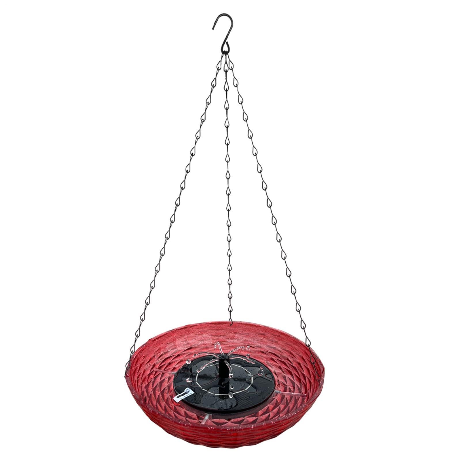 Acqua Per Uccelli Fontana Per Colibrì, Gorgogliatore, Solare, Pompa | Mangiatoia Per Uccelli Autonomo, Vasca Da Balcone Adatta A Balcone, Terrazzo, Cortile, Giardino, Decorazione Esterna