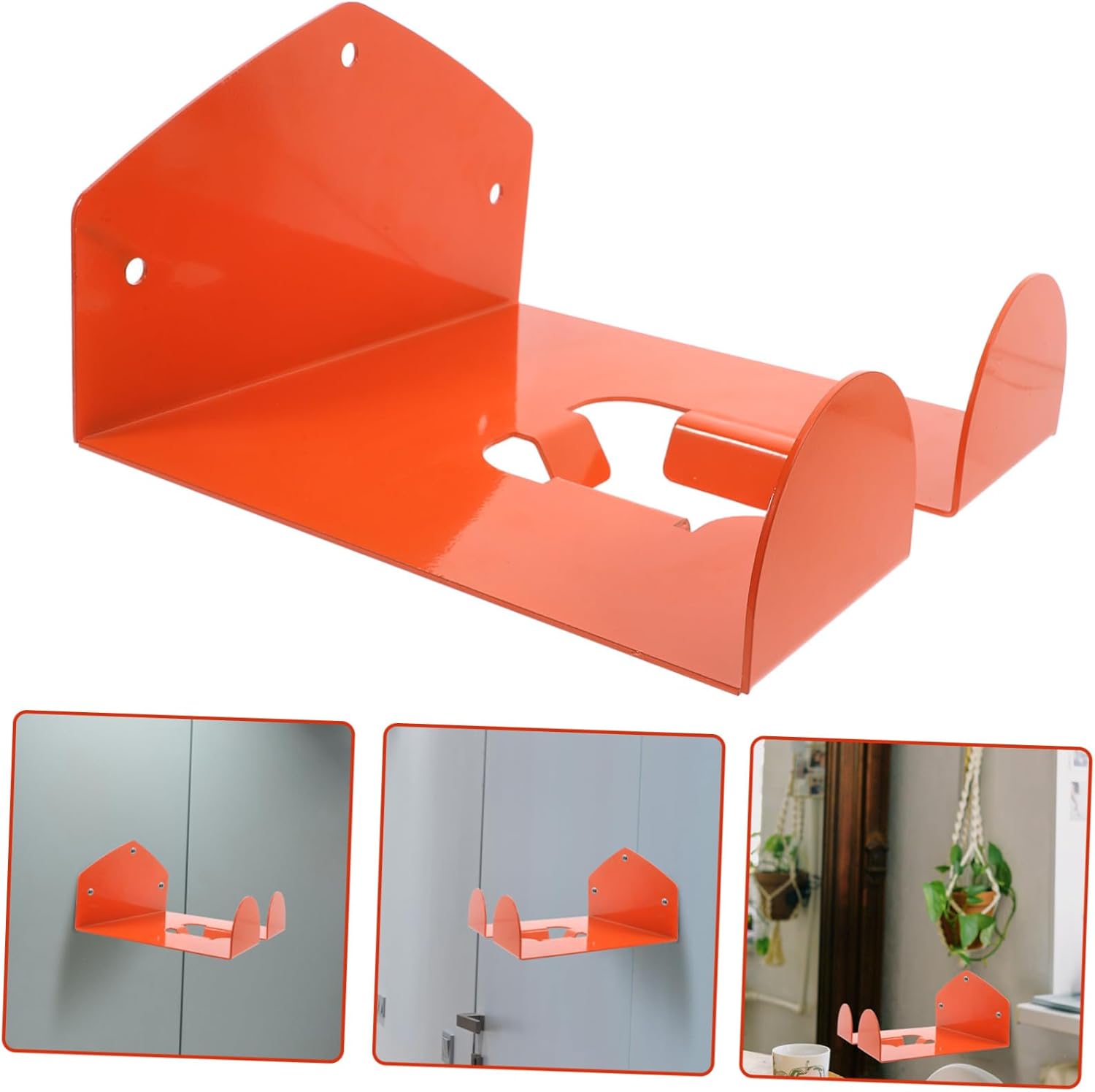 NUOBESTY Heavy Duty Electric Tool Hanging Rack Garage Wall Hook for Tool Organization Space-Saving Storage System with Quick Installation Garden and Garage Organizer in Orange