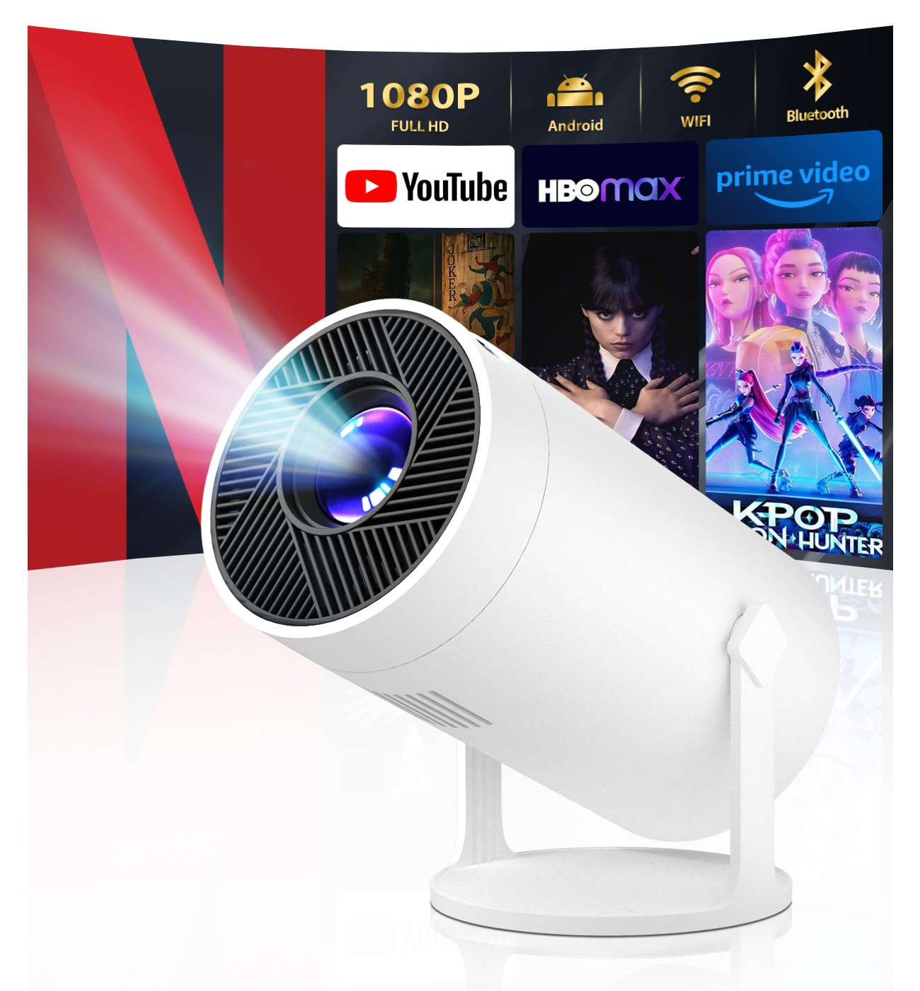 Amazon.com: TryLand Mini Projector with WiFi and Bluetooth, 4k Amazon.com: TryLand Mini Projector with WiFi and Bluetooth, 4k