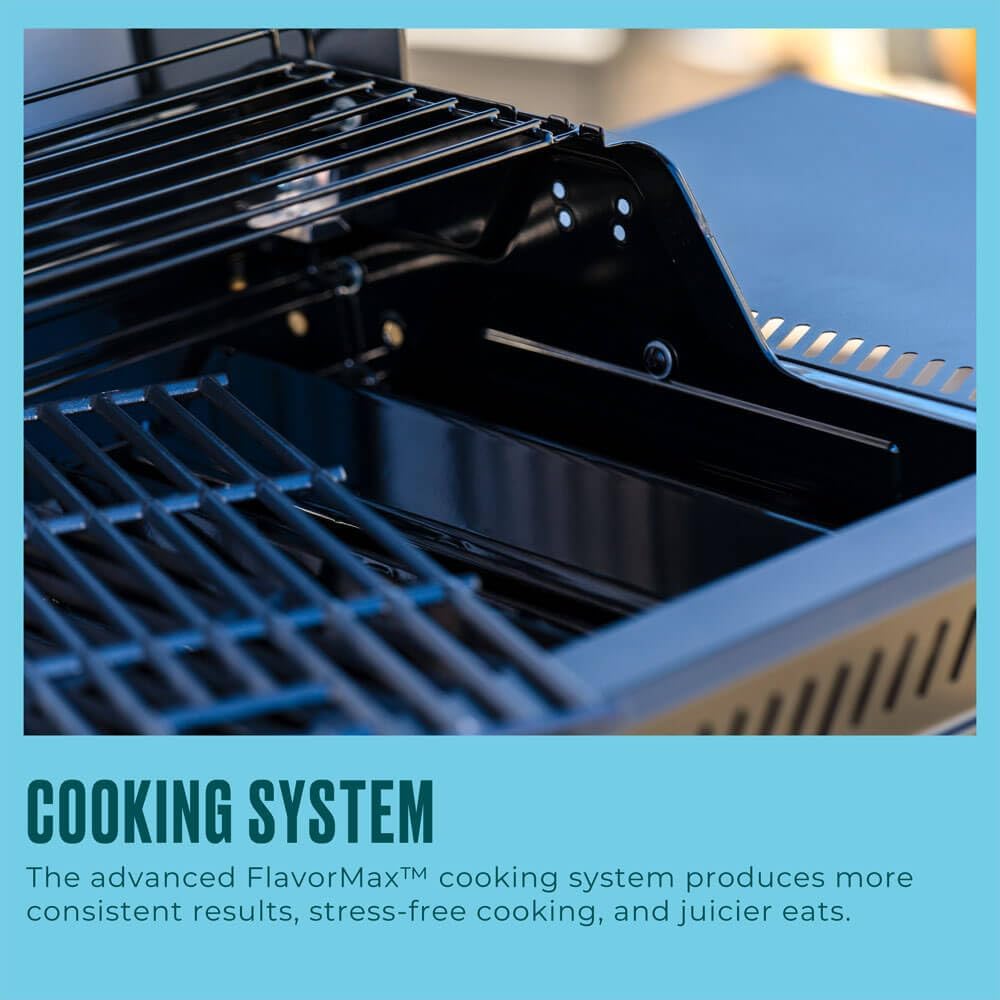 Close-up of Char-Broil FlavorMax Cooking System grates