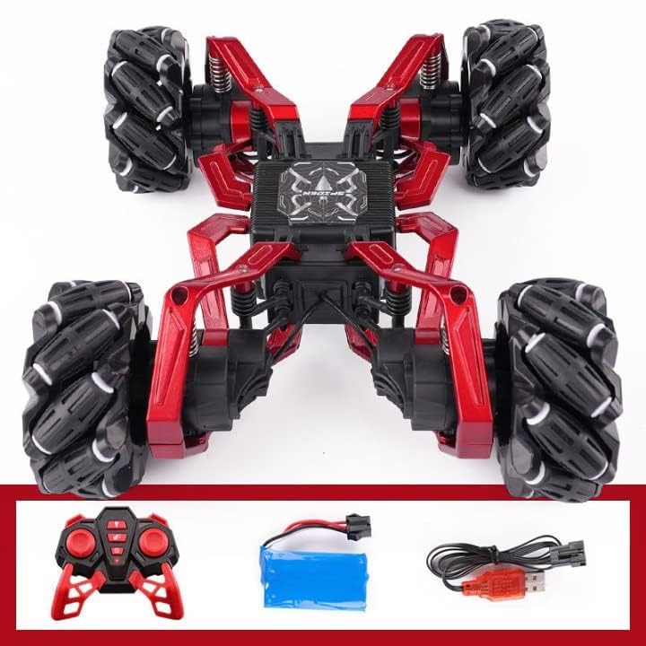 Image of Stunt Tires Racing CAR 1:12 Remote Control Stunt Plastic Rc Car with Hand Sensor Watch Twisting Vehicle Toy for Kids (Stunt Motion Metal Spider HQ)
