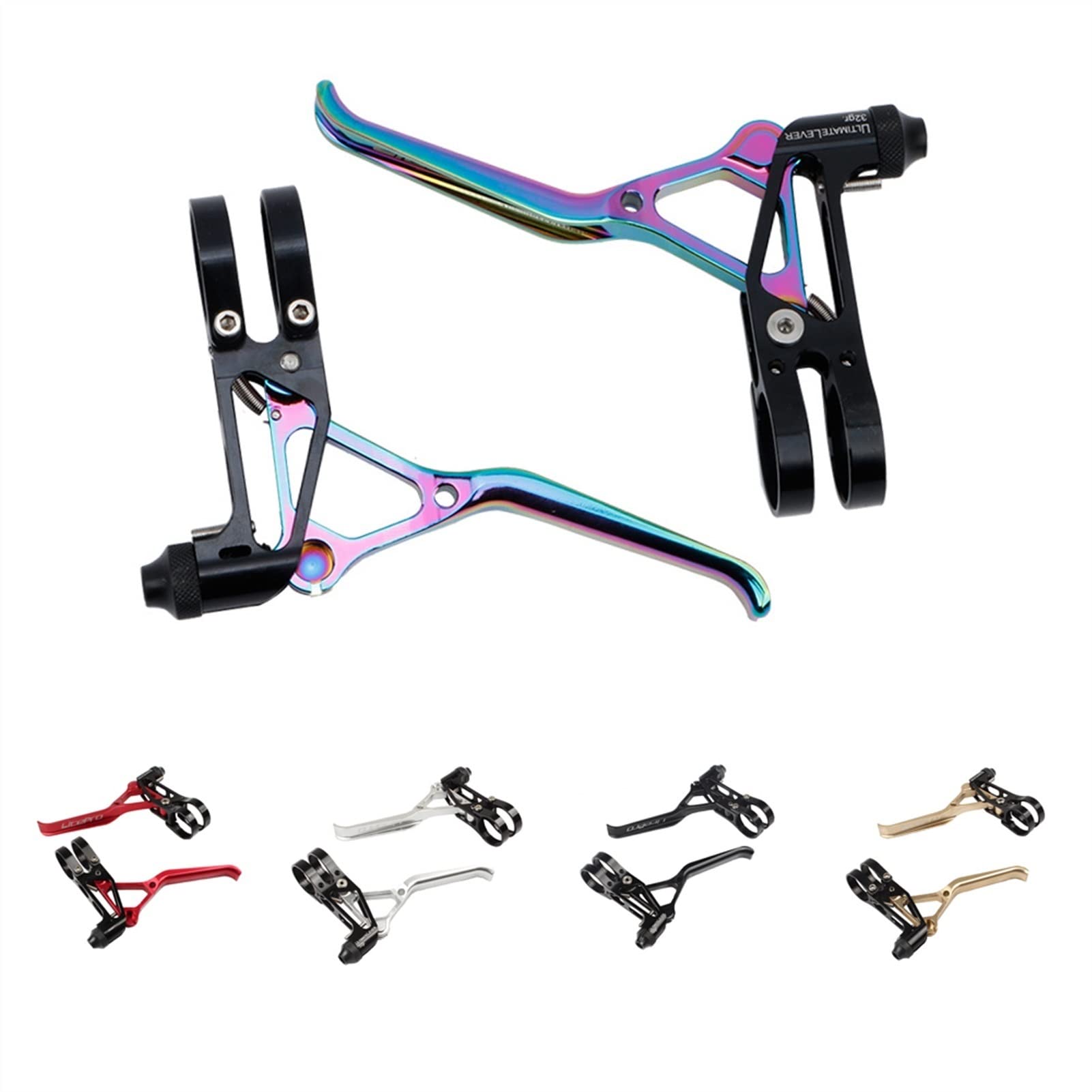 Palanca de Freno de Bicicleta Freno de Mano 64 g Ultraligero MTB Bicicleta V Palanca de Freno para Plegable 14 16 20 Pulgadas Palanca de Freno de Bicicleta Plegable C Freno (Colorido)