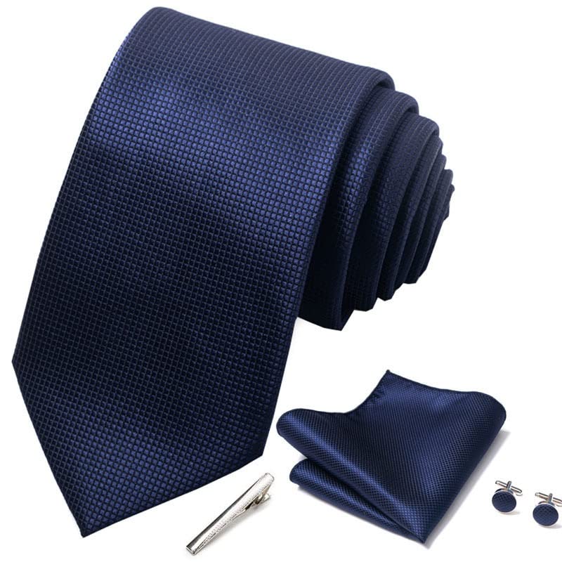 Set de corbata y gemelos con caja para hombre miniatura 3