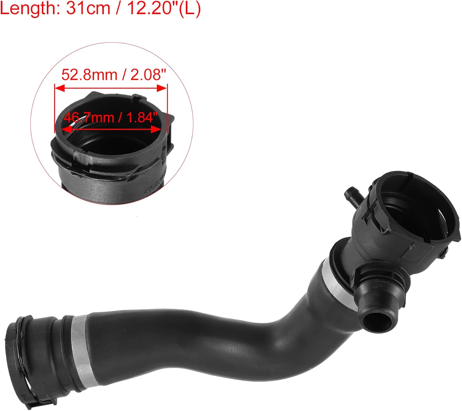 X AUTOHAUX Radiator Coolant Hose 17127540127 for BMW X1 2013-2015 XDrive35i 3.0L L6 - Gas Radiator Hose