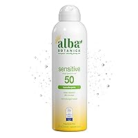 Vista 1 de Alba Botanica - Bloqueador solar para niños en spray, SPF 50, 6 onzas, Mineral Sensible, Multicolor