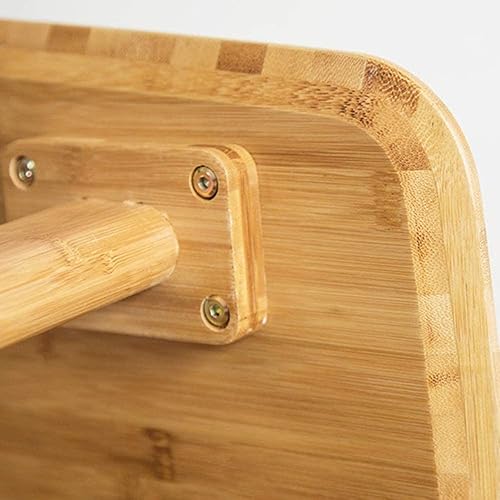 Miniatura 5 de Mesa de Centro Mesa de centro de bambú de dos pisos de estilo japonés, mesa central rectangular moderna minimalista para sala de estar, mesa de té