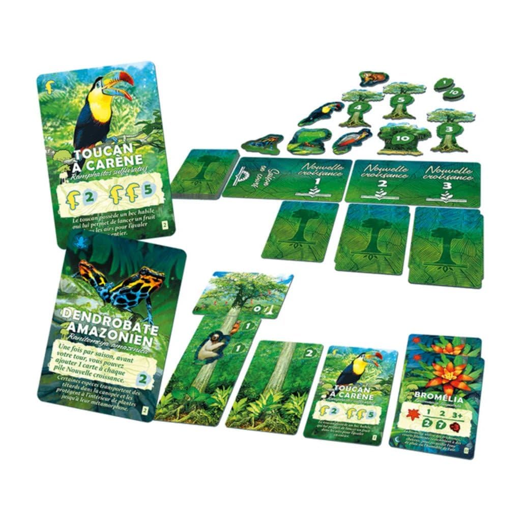 LUCKY DUCK GAMES Canopée - Jeu de cartes pour deux joueurs - Boîte - Cartes, Jetons - Plastique - Moderne - Nature - Version française - Adulte - 18+