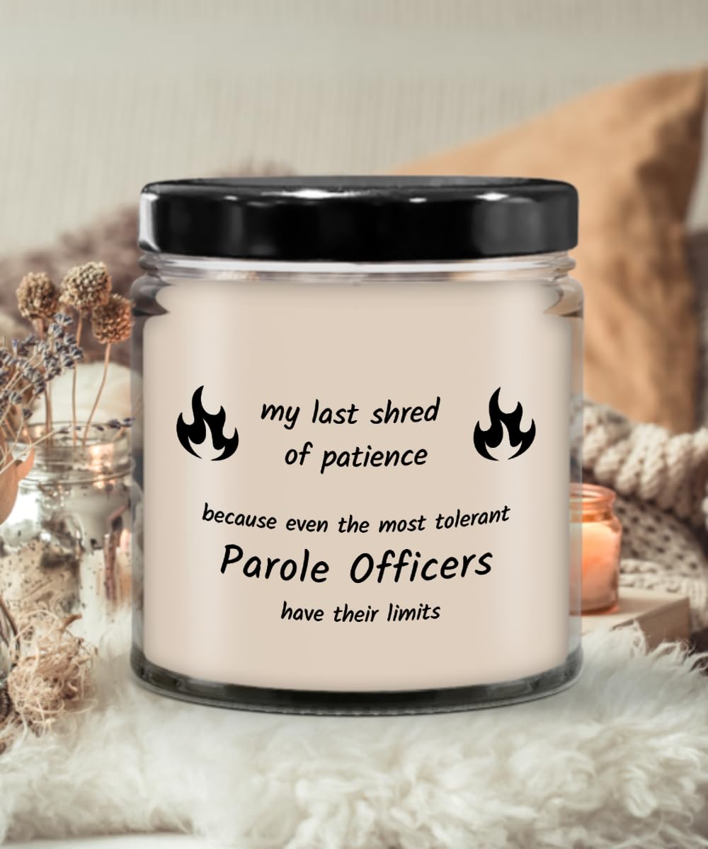 Parole Officer Candle, Gift Ideas for Parole Officer, Gifts for Women Parole Officer Office Decor, Funny PO Candle