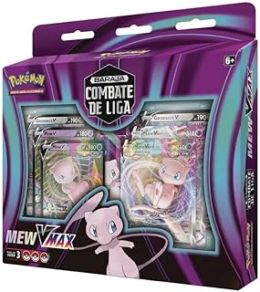 Pack de Las Cartas Pokemon en Español, Colección Oficial Espada Y Escudo,Cartas Originales para Jugar (Coleccion Combate Mew VMAX)