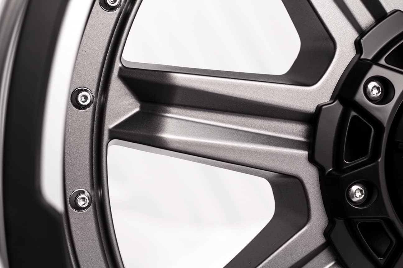 Grid Off-Road GD10 Custom Wheel for 20x9 inch Matte Anthracite Milled Rim 66.1mm Hub Bore with 6x114.3mm Bolt-Pattern (129645A356)