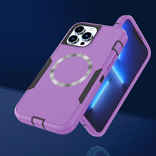 Miniatura 5 de Diseñada para iPhone 14 Pro, protección magnética contra caídas resistente, compatible con MagSafe, a prueba de polvo, no se decolora, no se pone