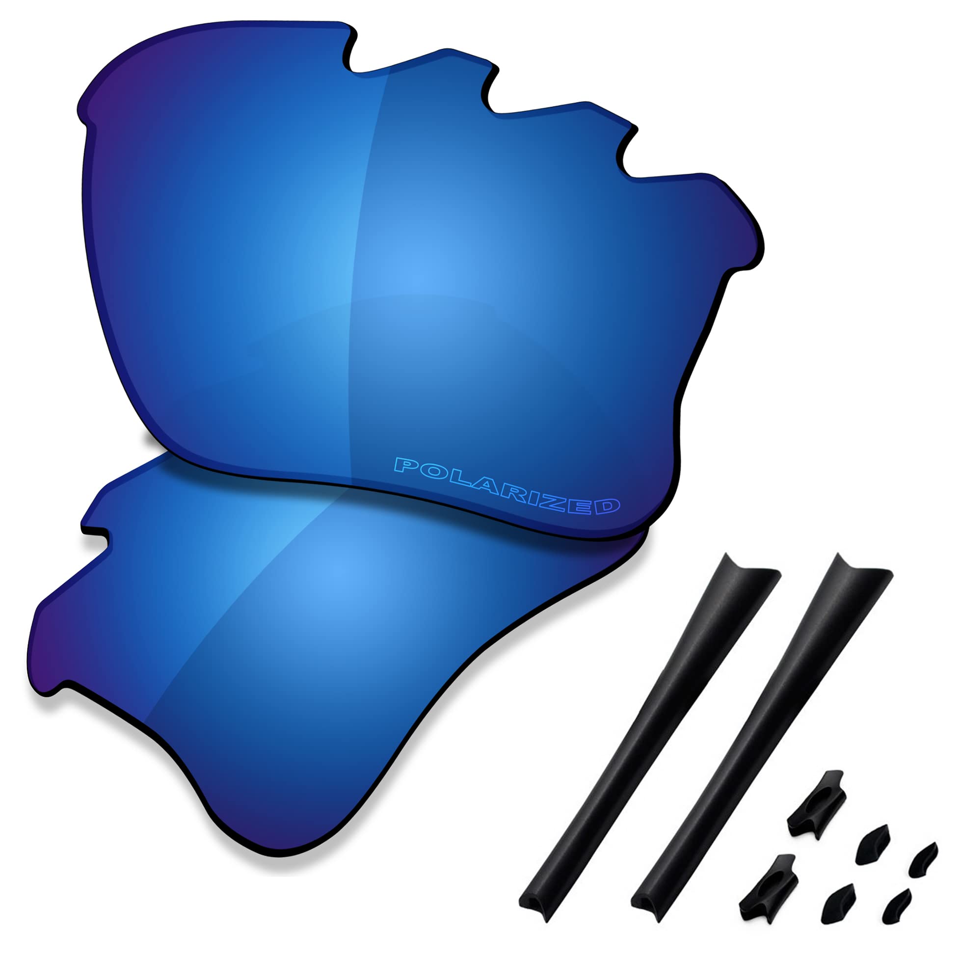 SAUCER Premium Replacement Lenses & Rubber Kits for Oakley Flak Jacket XLJ Vented | Flak Jacket XLJ Vented Low Bridge Fit