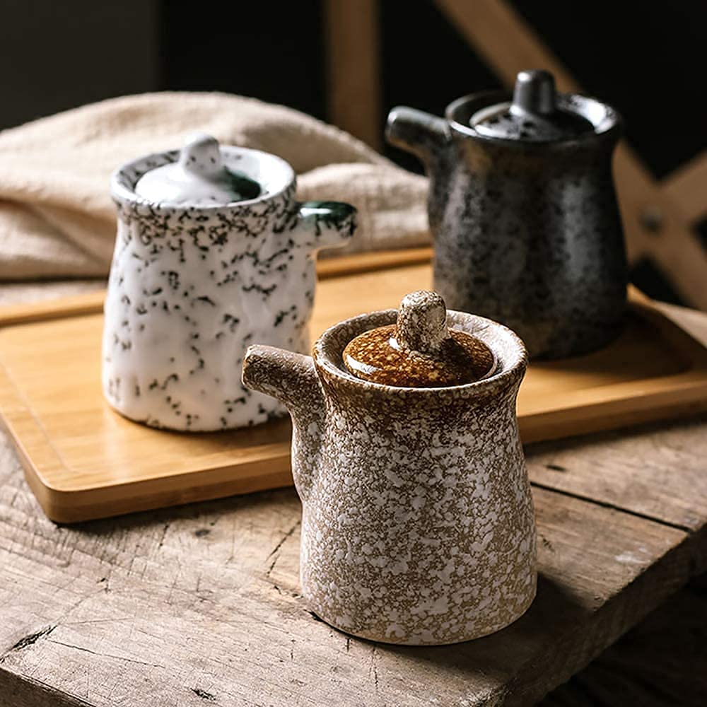 Pentole per Olio e aceto, ampolla per Olio e aceto, ampolla per Olio e aceto, Dispenser per condimento Liquido per Olio d'oliva/Salsa di soia/aceto per Cucina,