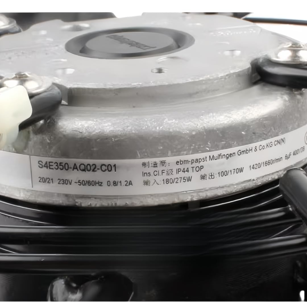 Ventilateur hélicoïde S4E350-AQ02-C01 compact de 350 mm à forte pression statique