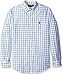 U.S. Polo Assn. Men's Long Sleeve Poplin Windowpane Check Sport Shirt