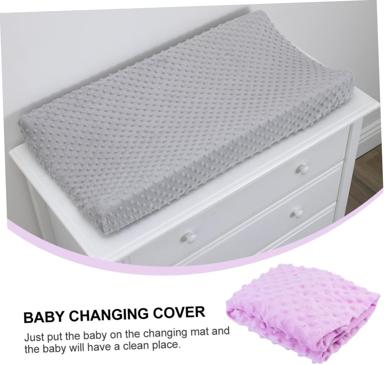 Cabilock 3 Pcs Baby Changing Pad Sheet Breathable Multi-use Washable Covers for Changing Table Ideal for New Moms