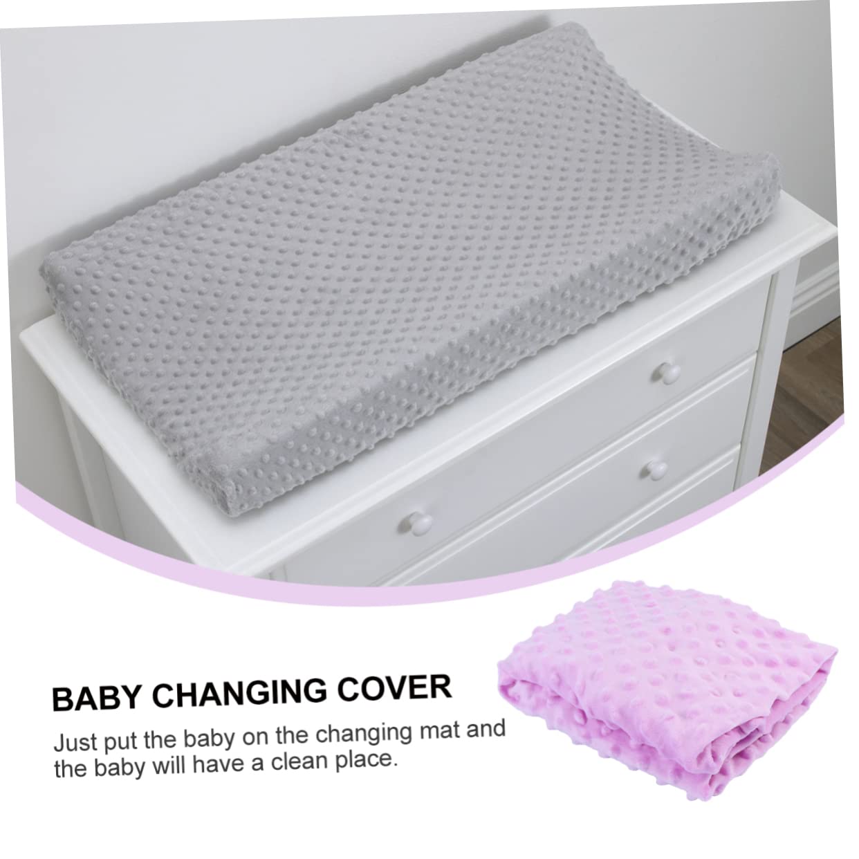 Toyvian 2pezzi Copertura Per Faldine Traspirante Per Fasciatoio Lavabile e Facile Da Rimuovere Protegge Tuo Con Materiale Morbido e Della Per Passeggini e Seggiolini Auto