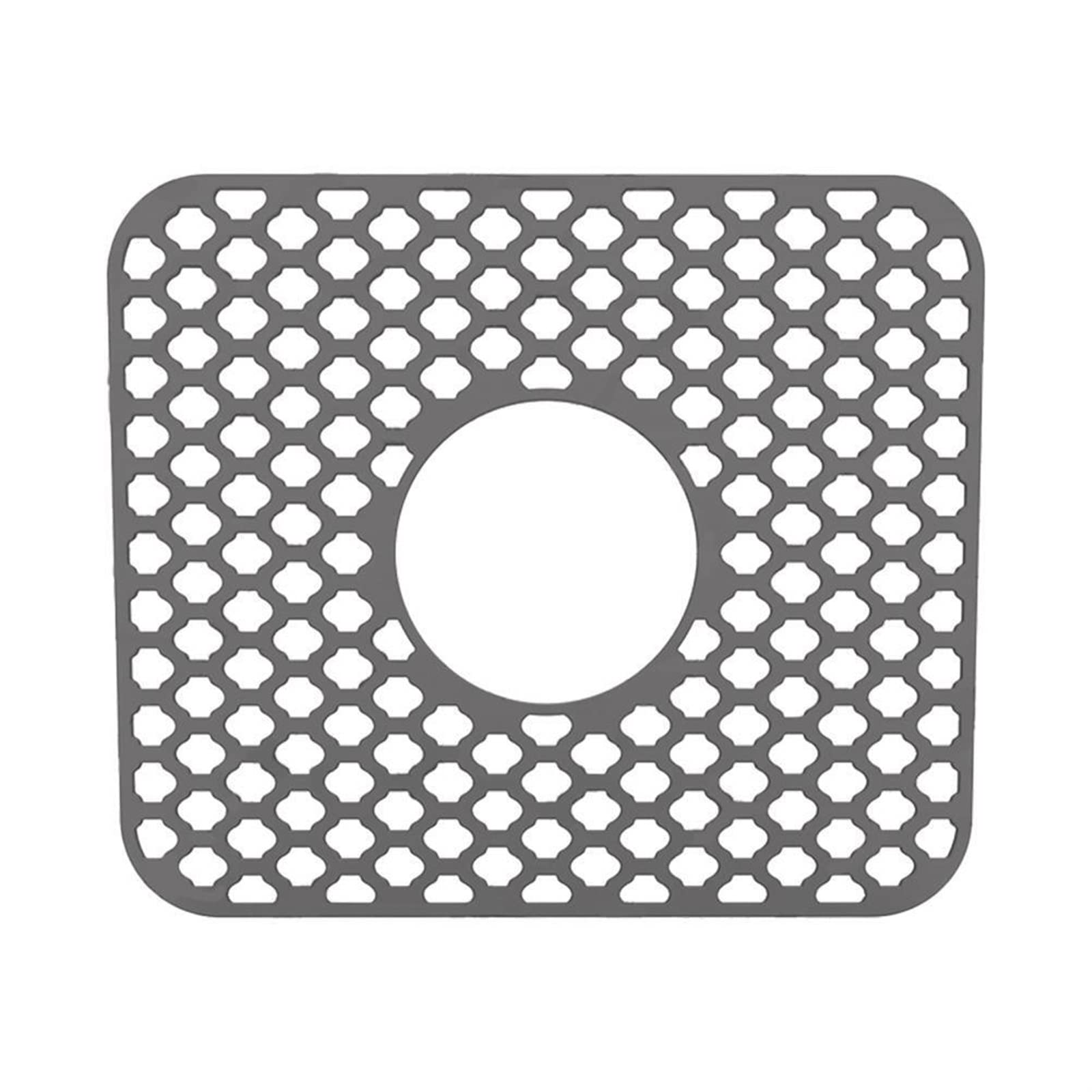 ZQFHSX Silicone Kitchen Sink Drainage pad, Foldable Protector Grid Mat Non-Slip Quick Drying 34.5x29.5CM Multicolor