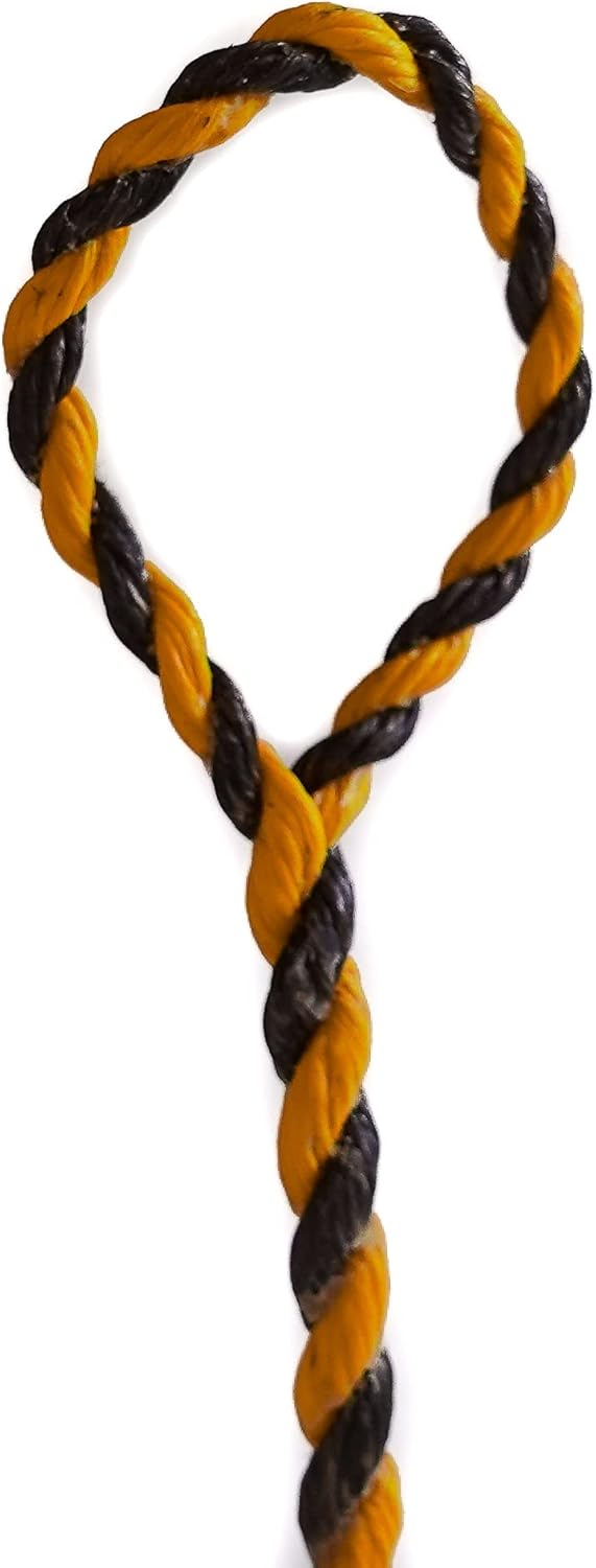 Bowstring Recurve Bow Flemish Twist B-55 (Yellow/Black, 59" Actual Bowstring Length)