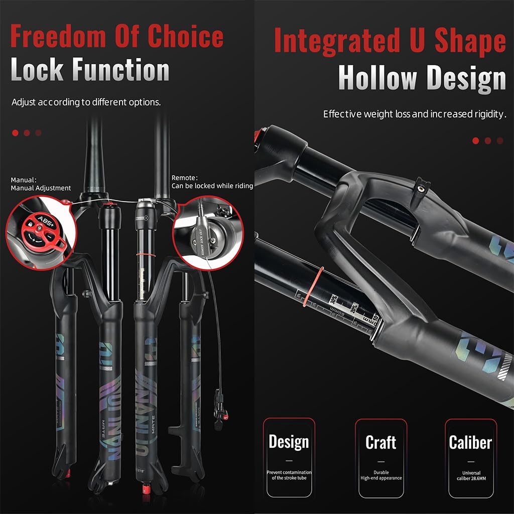 Amazon | MTBリバウンド調整サスペンションストローク120/140mm