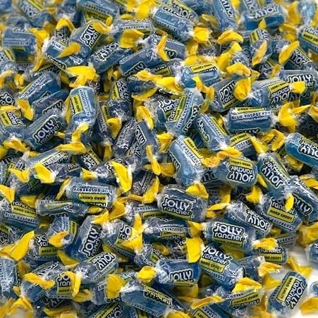 Miniatura 3 de Jolly Ranchers - Caramelo duro de frambuesa azul envuelto individualmente de 3 libras para celebrar el 4 de julio, cumpleaños, Halloween, fiestas