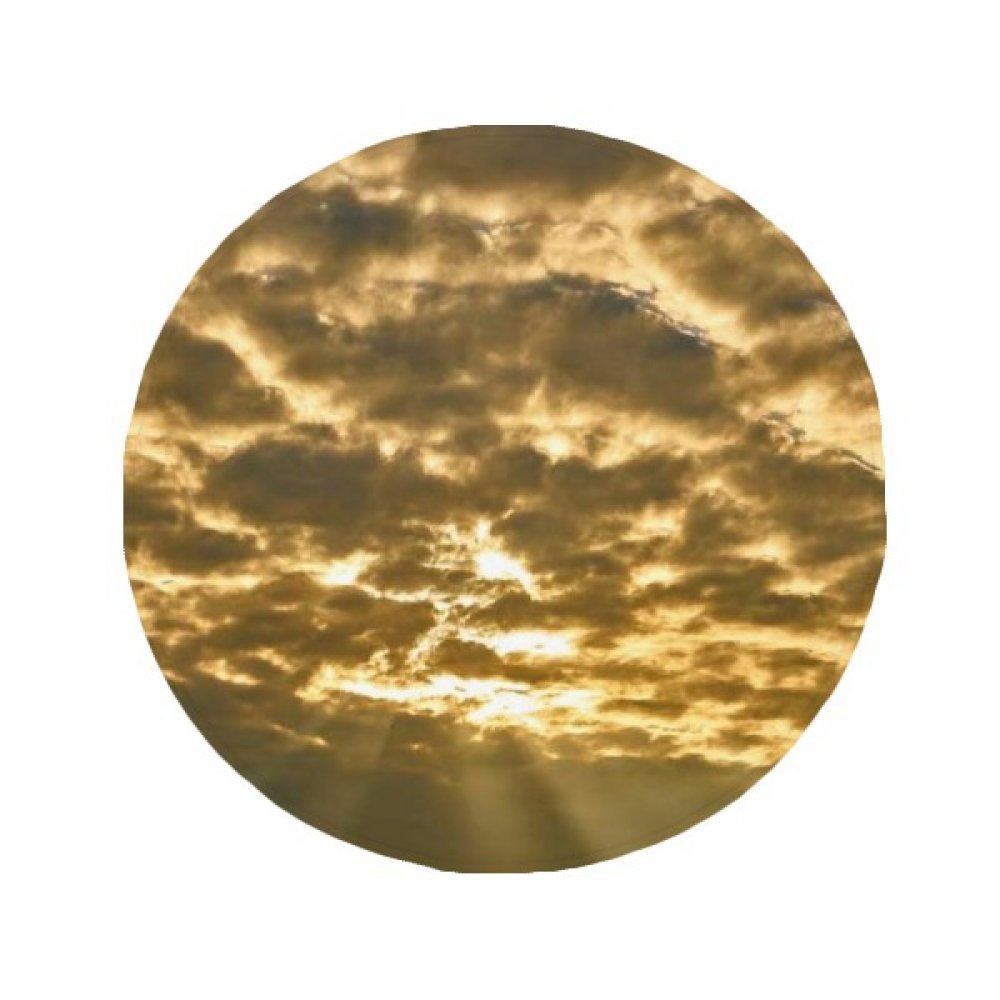DIYthinker dark sky soleil nuages jaunes tapis de sol polyvalent
