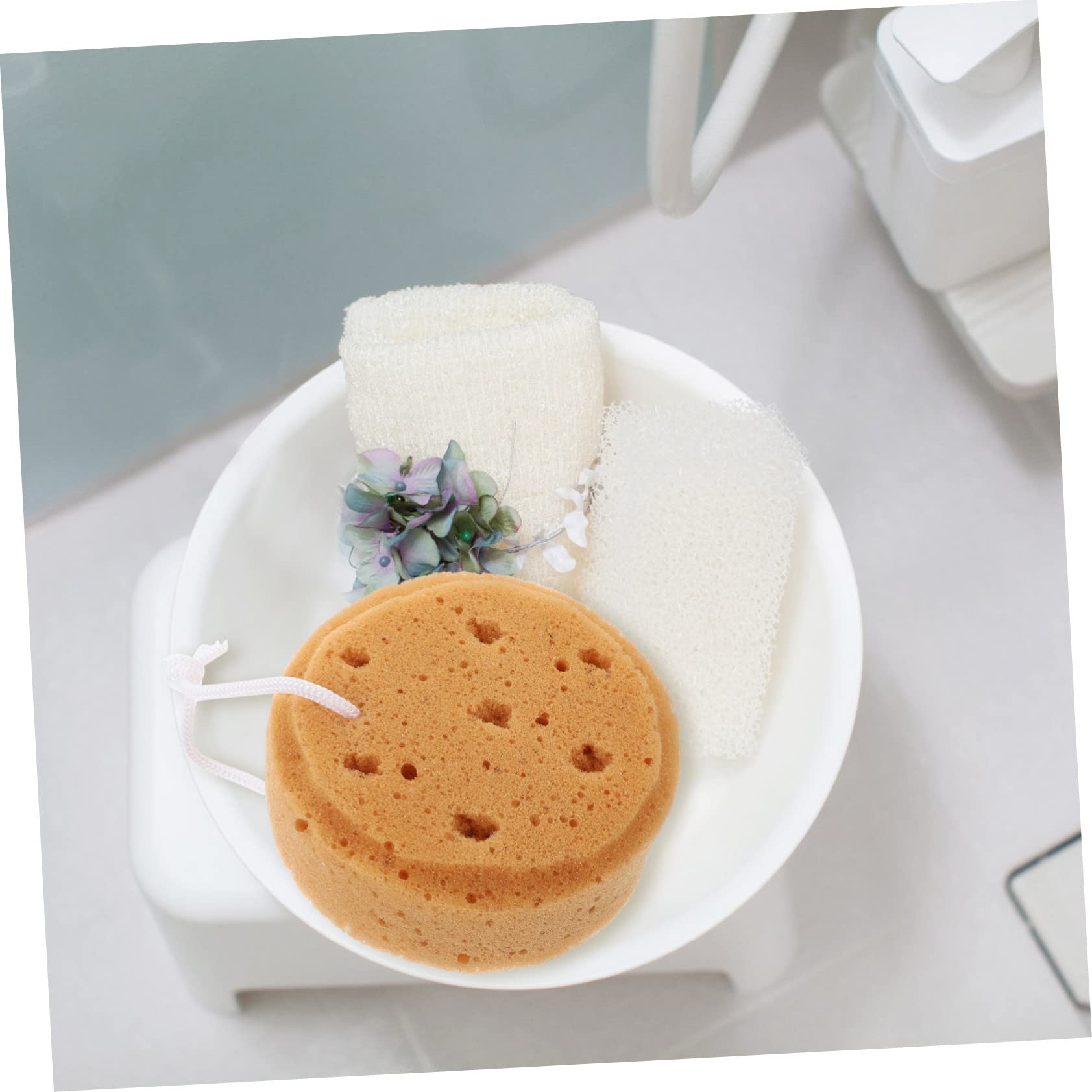 Healeved 16piezas Esponjas De Baño Exfoliantes Para Ducha Esponjas Corporales Suaves Para Mujeres y Alta Absorción De Agua y Rica