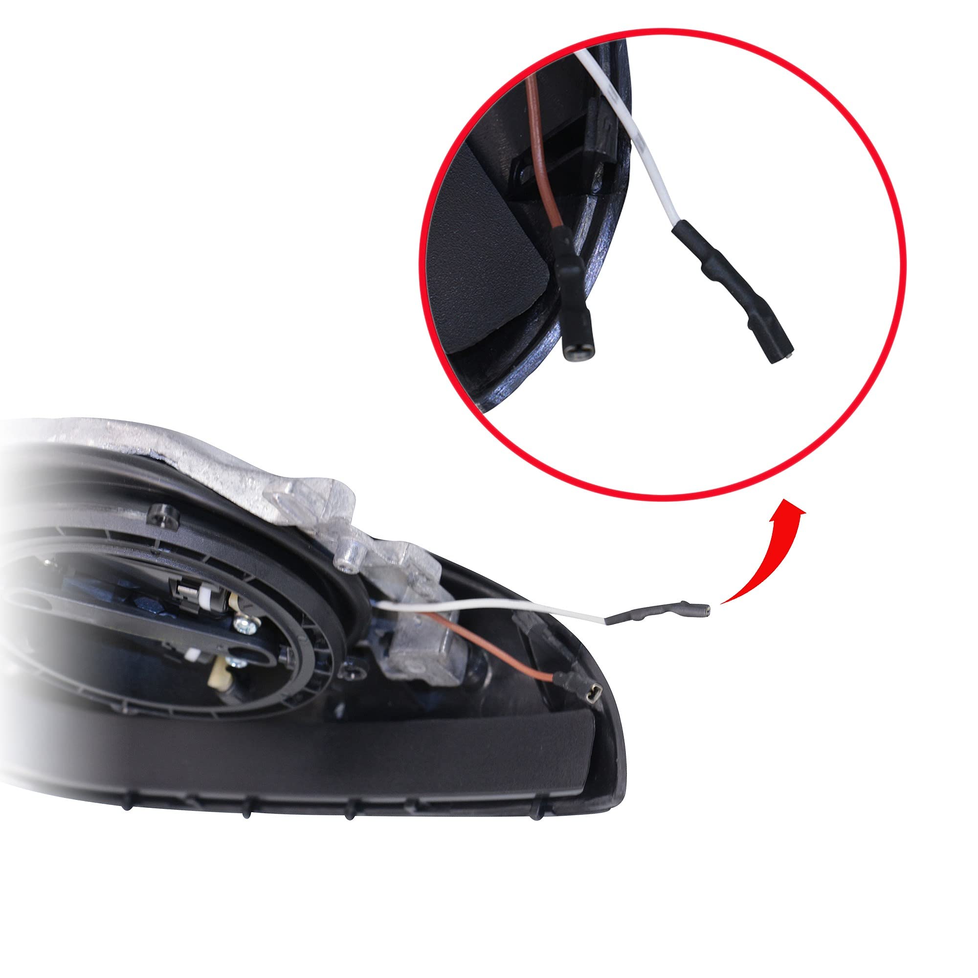 1x Specchio retrovisore esterno elettrico destro riscaldato | Compatibile con: VW BORA I, BORA Variant, GOLF IV, GOLF IV Variant