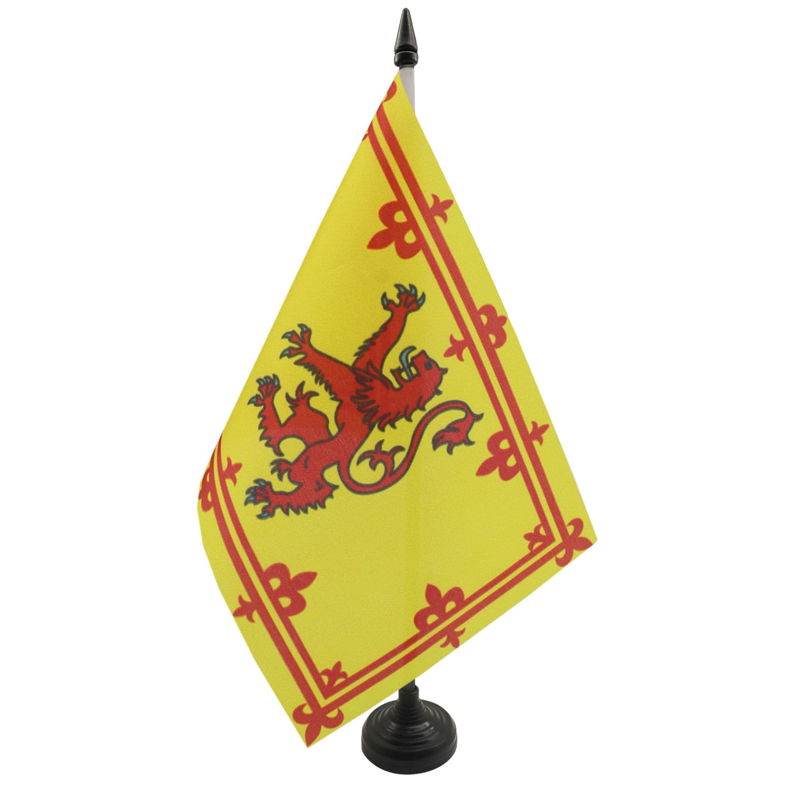 AZ FLAG Kingdom of Scotland Table Flag 6x8 in 100D Polyester Plastic Base
