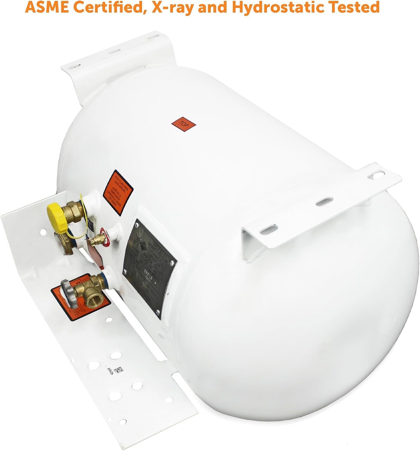Flame King YSN203 20.3 Gallon RV, Van, Or Trailer Horizontal ASME RV Propane Tank Cylinder, 16" x 27"