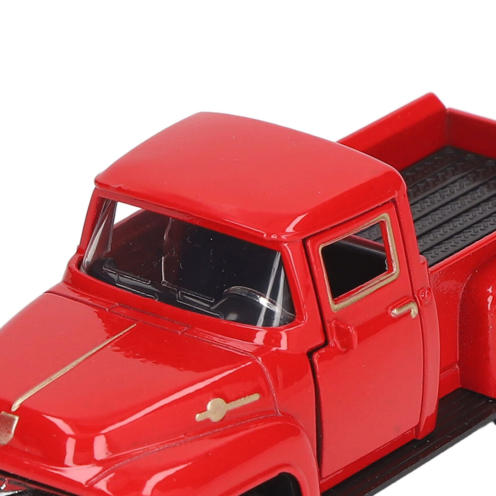 NOENNULL 1:32 Scale Die-Cast Model Pick Up Truck Toy Car Vintage Car Model Retro Vintage Car Model Toy Alloy Car Model Home Decoration (Red) - Image 2