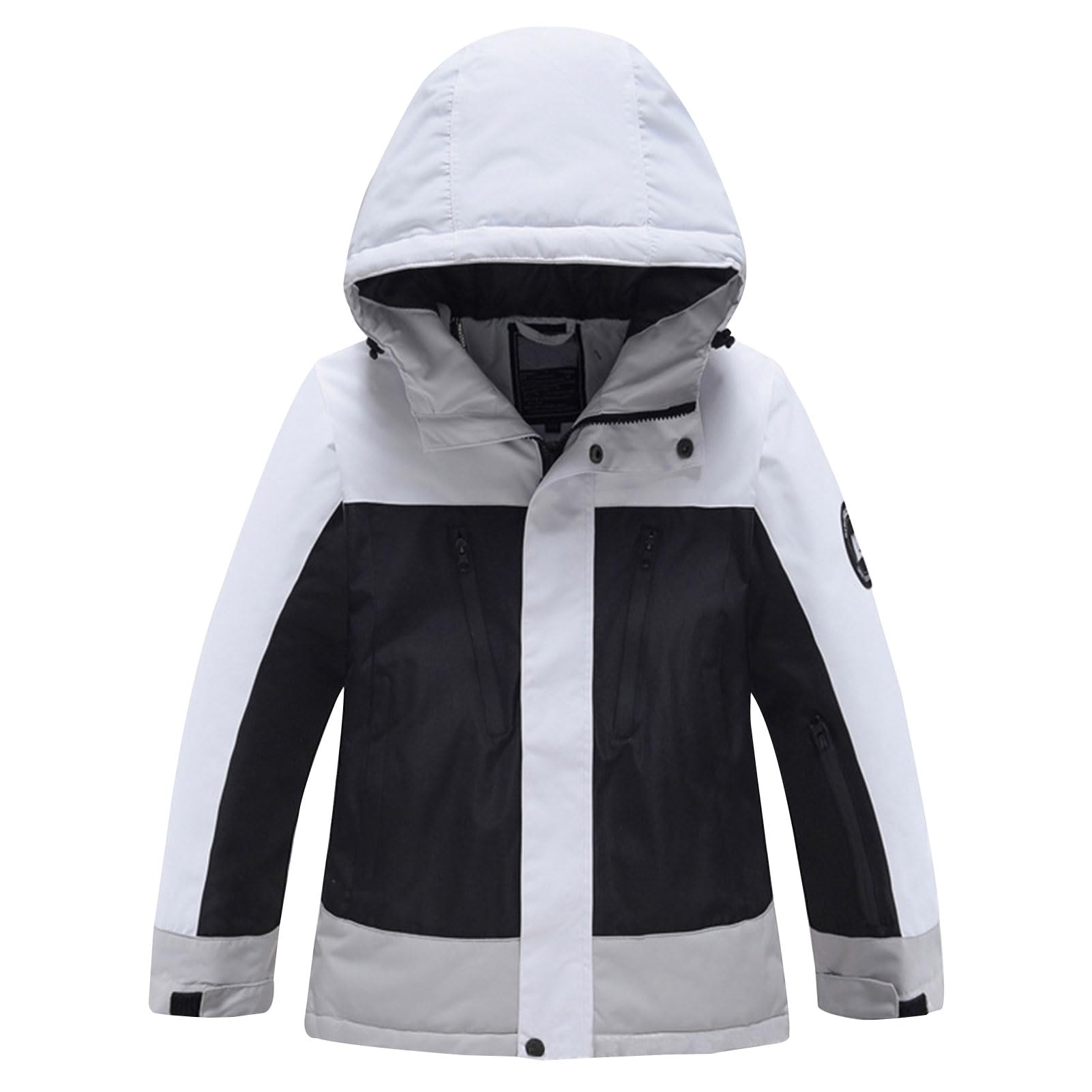 Conjunto de Traje de Esquí para Niños Niñas 2Piezas Chaqueta + Pantalones Traje de Nieve Grueso Cálido Impermeable Transpirable