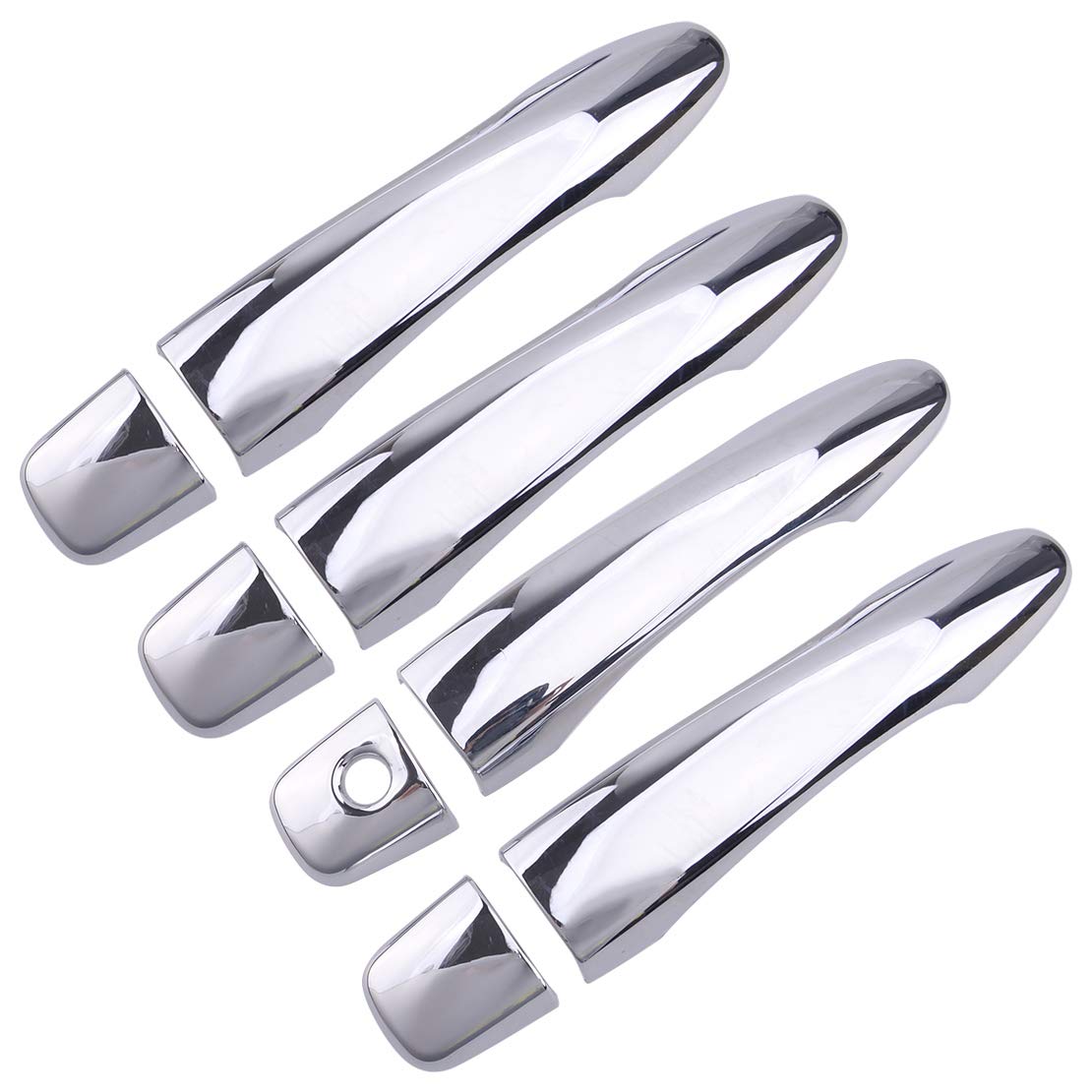 Photo 1 of CITALL 8pcs Silver Door Handle Cover Trim Fit for Nissan Qashqai J11 Rogue X-Trail 2014-2017