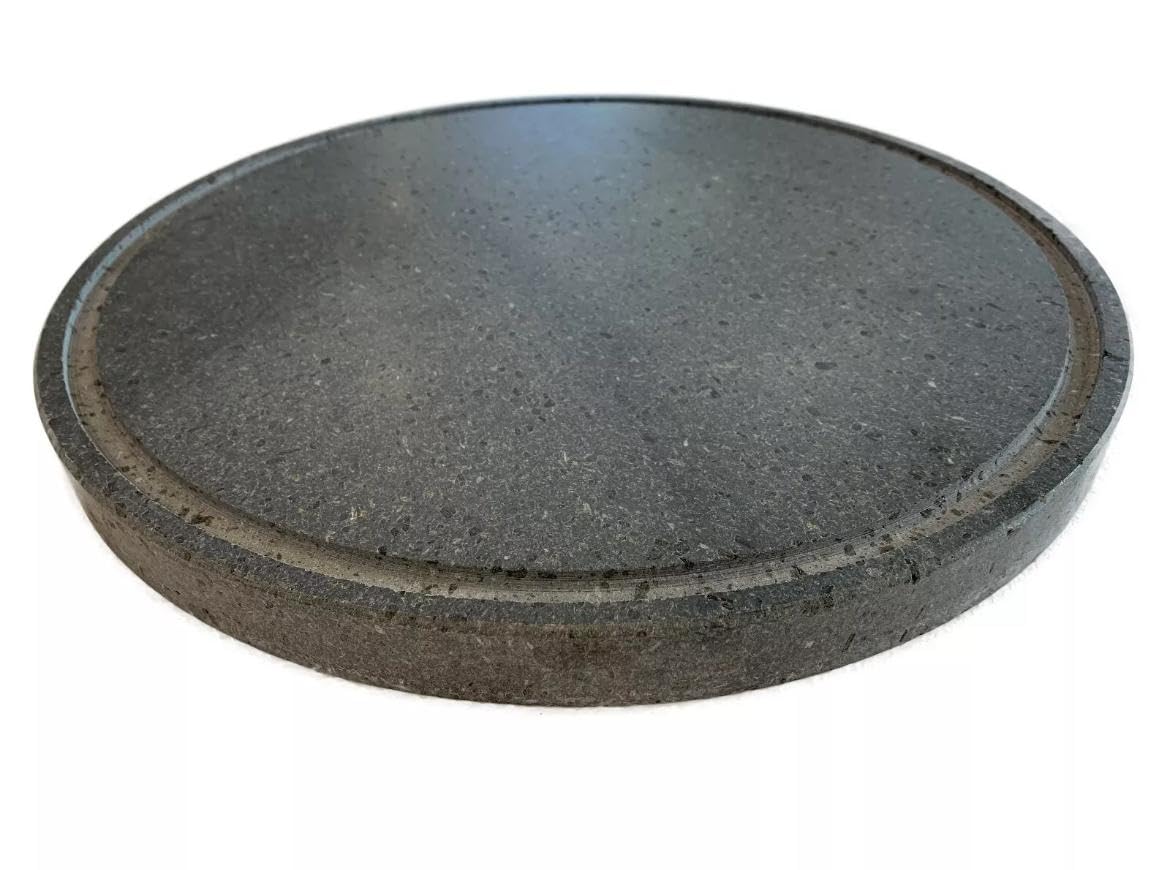 PIASTRA PER BARBECUE ROTONDA IN PIETRA LAVICA OLLARE MISURA 60 CM SPESSORE 3CM