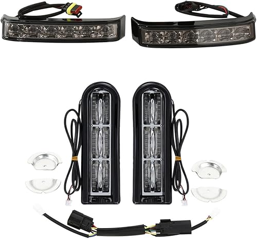 Green-L Juego de luces de giro de freno y soporte de inserción LED para Harley Road Glide King modelos Touring 2014-2024