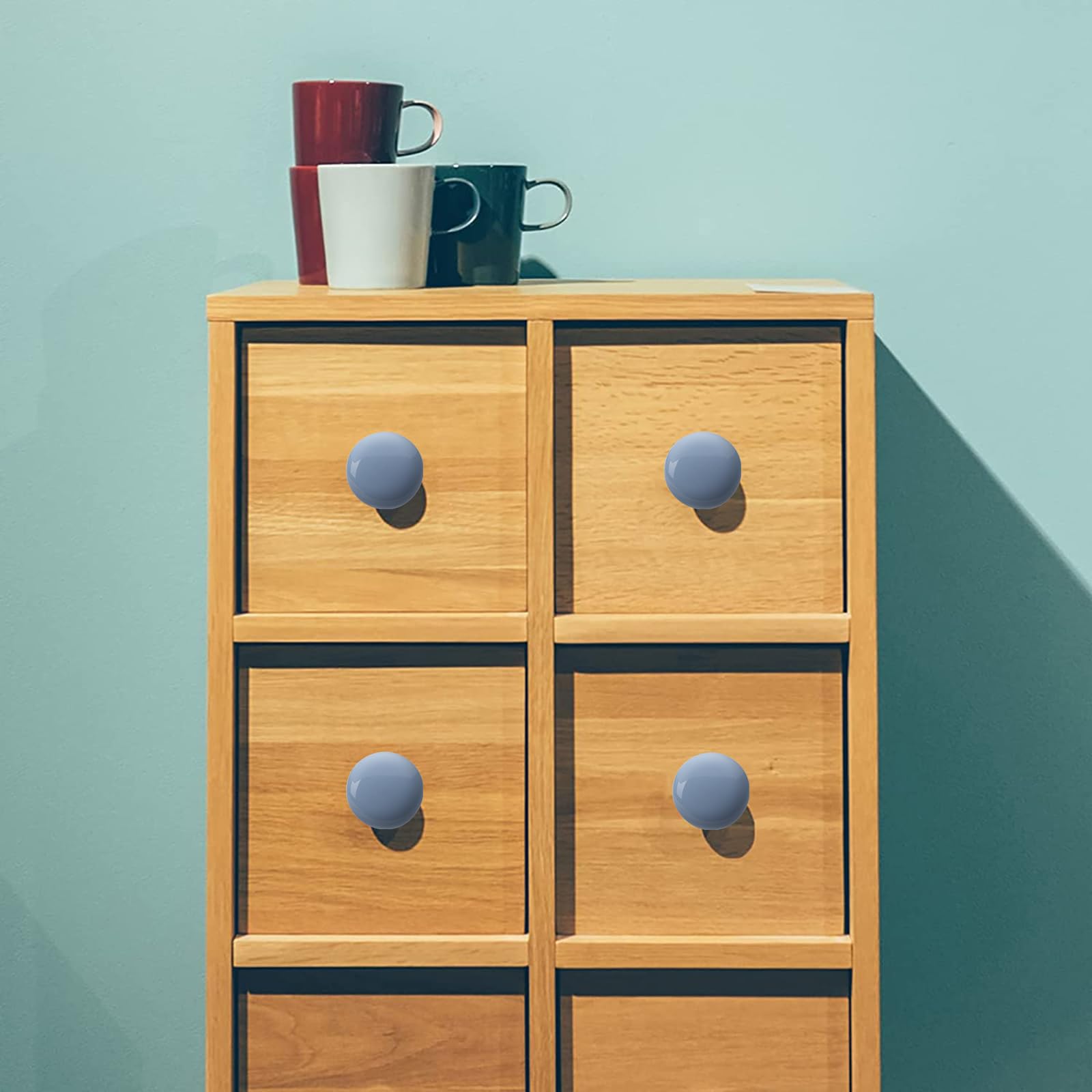 Tiradores De Cerámica X2 Manija Cajones Muebles Perilla Calabaza Roja