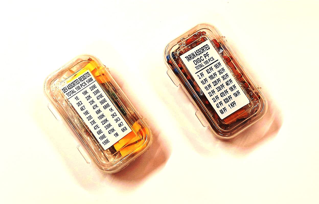 ERH India (Pack of 1 Set) Resistance Box All Value Resistor 150 Pcs Resister Kit Resistor Resistance Box All Value Resistor Capacitor Kit Different Values Ceramic Disk Capacitor 100 Pcs (B09RPCBWQ2) Amazon Price History, Amazon Price Tracker