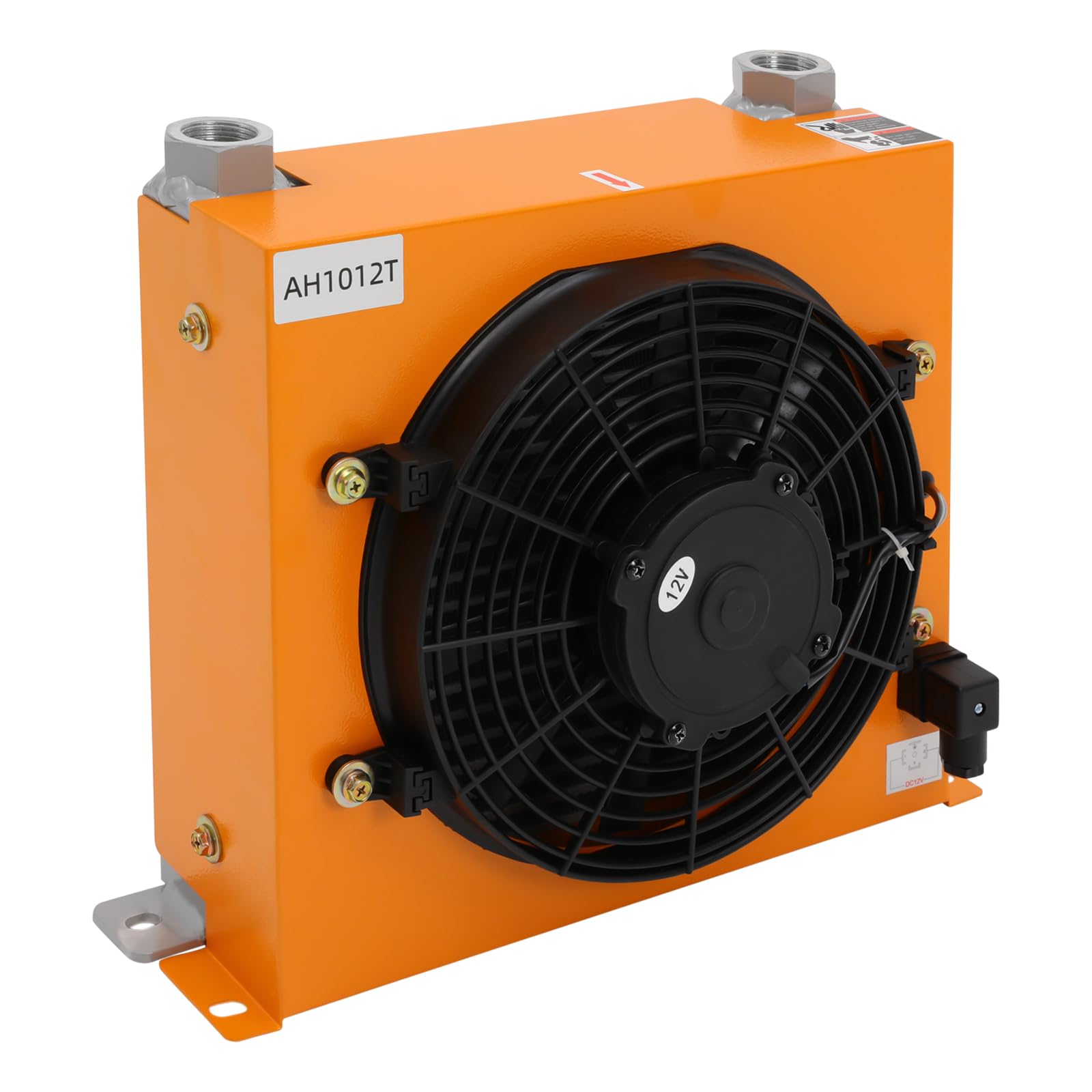 Refrigeratore idraulico ad aria, 120 W, 6000 kcal/h, refrigeratore dell'olio idraulico, 100 l/min, raffreddato ad aria, con tappi di protezione per connettori, 30-45 dB, per macchine agricole