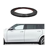 Car Exterior Interior Molding Trim, 16.4 Ft Flexible Self Adhesive Auto Molding Line, Scratch-Proof Bumper Window Door Body Side Decorative Strip, Universal Car Accessories (Black, 8mm)