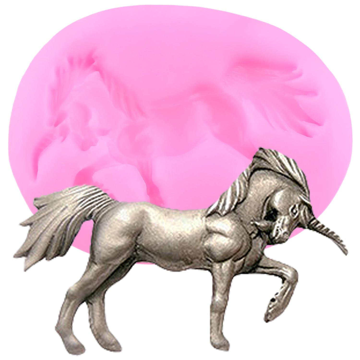 Unicorn Silicone Molds Unicorn Fondant Molds For Cake Decorating Cupcake Topper Chocolate Gum Paste Candy Polymer Clay