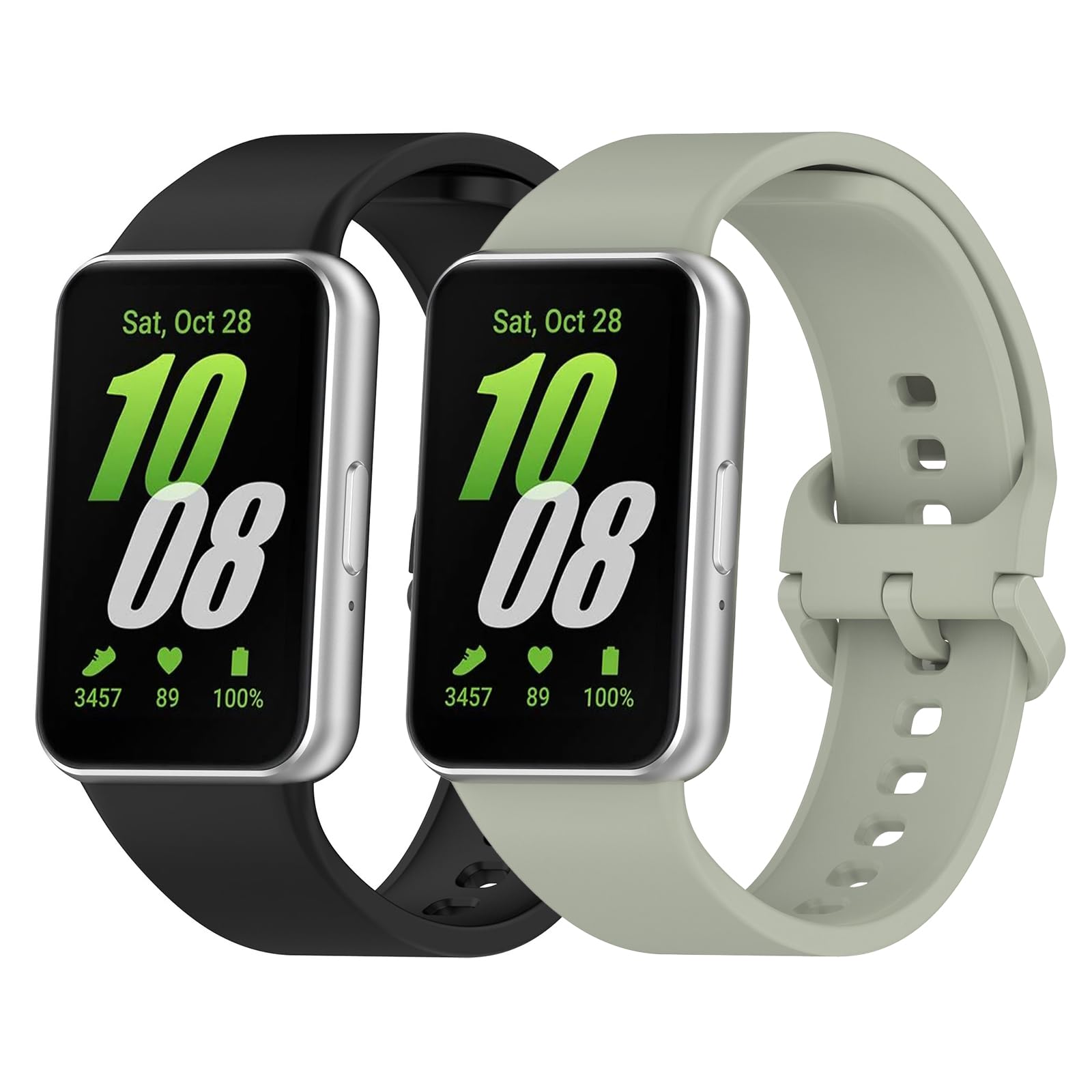Songsier Correa para Samsung Galaxy Fit 3,Correas de Silicona Suave para Mujeres Hombres, Pulsera de Repuesto Impermeable Deportiva Compatible con Samsung Galaxy Fit 3 SM-R390